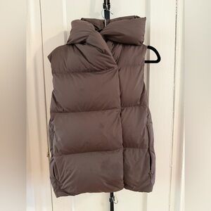 Aritzia Brown Puffer Vest